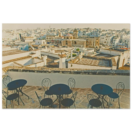 Rooftop Tranquility | Mediterranean Charm - 30x45 cm / 12x18″ - Aluminum Print - 