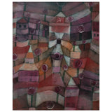 Rose garden (1920) by Paul Klee | Vintage wall art print - Wood Prints - 40x50 cm / 16x20″ - 