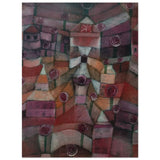 Rose garden (1920) by Paul Klee | Vintage wall art print - Wood Prints - 30x40 cm / 12x16″ - 