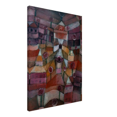 Rose garden (1920) by Paul Klee | Vintage wall art print - Canvas - 50x70 cm / 20x28″ - 