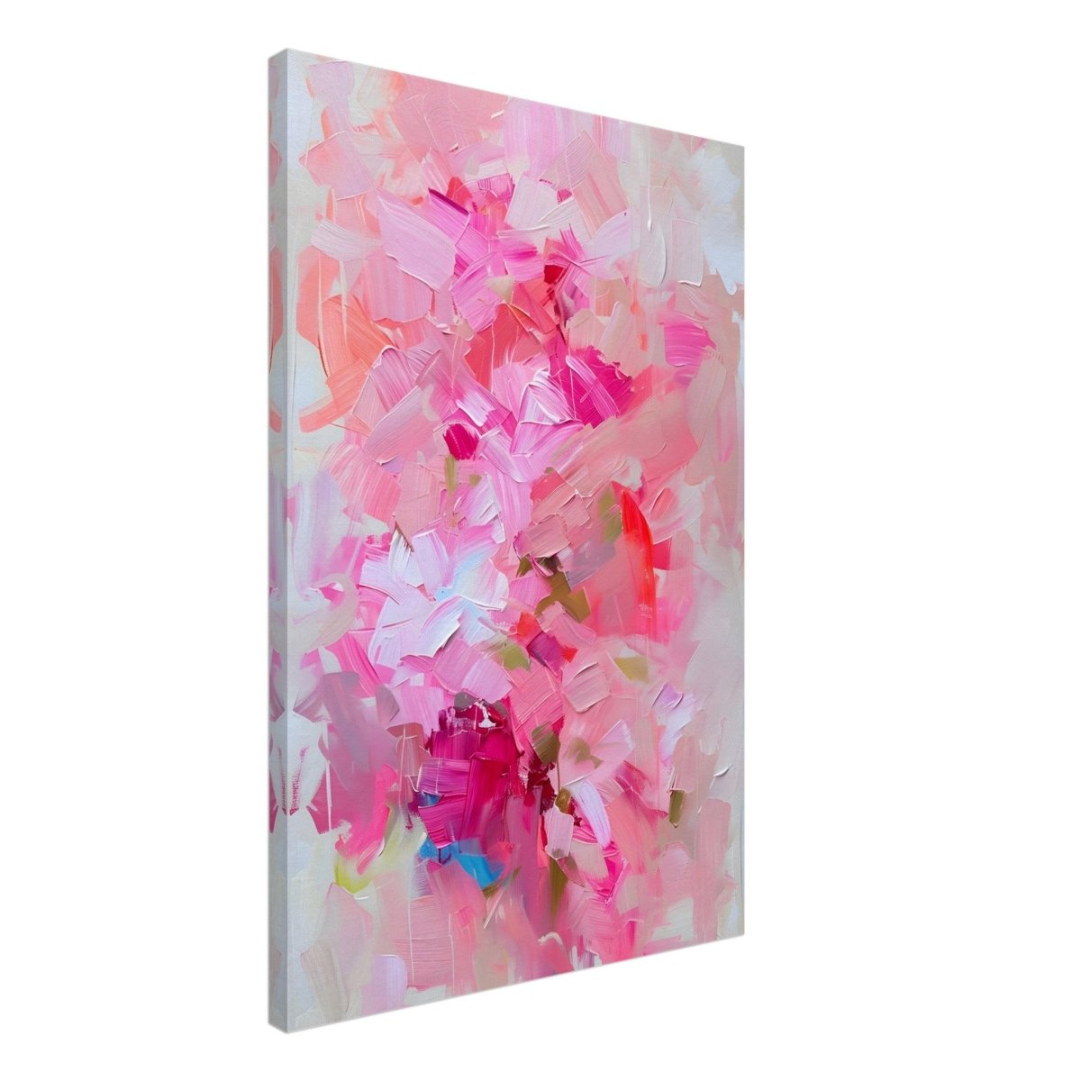 Rosy Reverie | Abstract Floral Expressionism | Abstract wall art rpint - Canvas - 50x75 cm / 20x30″ - 