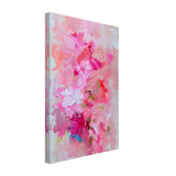 Rosy Reverie | Abstract Floral Expressionism | Abstract wall art rpint - Canvas - 30x45 cm / 12x18″ - 