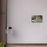 Rounded Flower Bed (Corbeille de fleurs) by Claude Monet - Acrylic Print - 30x45 cm / 12x18″ - 