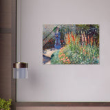 Rounded Flower Bed (Corbeille de fleurs) by Claude Monet - Acrylic Print - 70x100 cm / 28x40″ - 
