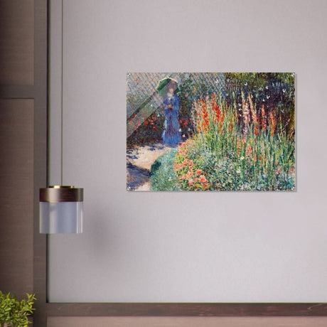 Rounded Flower Bed (Corbeille de fleurs) by Claude Monet - Acrylic Print - 70x100 cm / 28x40″ - 