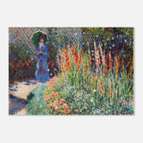 Rounded Flower Bed (Corbeille de fleurs) by Claude Monet - Aluminum Print - 70x100 cm / 28x40″ - 