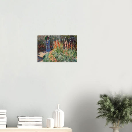Rounded Flower Bed (Corbeille de fleurs) by Claude Monet - Wood Prints - 30x45 cm / 12x18″ - 20 mm