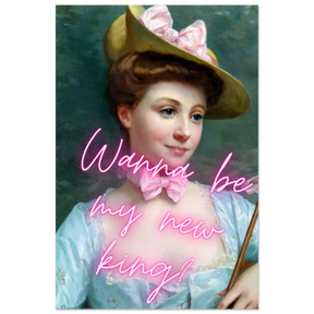 "Royal Flirt" – Neon Pop Romance | Wall Art Print - Fine Art Poster - 60x90 cm / 24x36″ - 