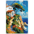 Rustic Escape by the Sea | Modern Expressionist Nature wall art print | Contemporary Seascape Wall Art - Acrylic Print - 30x45 cm / 12x18″ - 