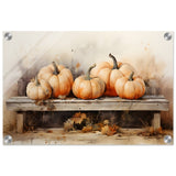 Rustic Pumpkin Still Life | Nature Art wall art print - Acrylic Print - 30x45 cm / 12x18″ - 