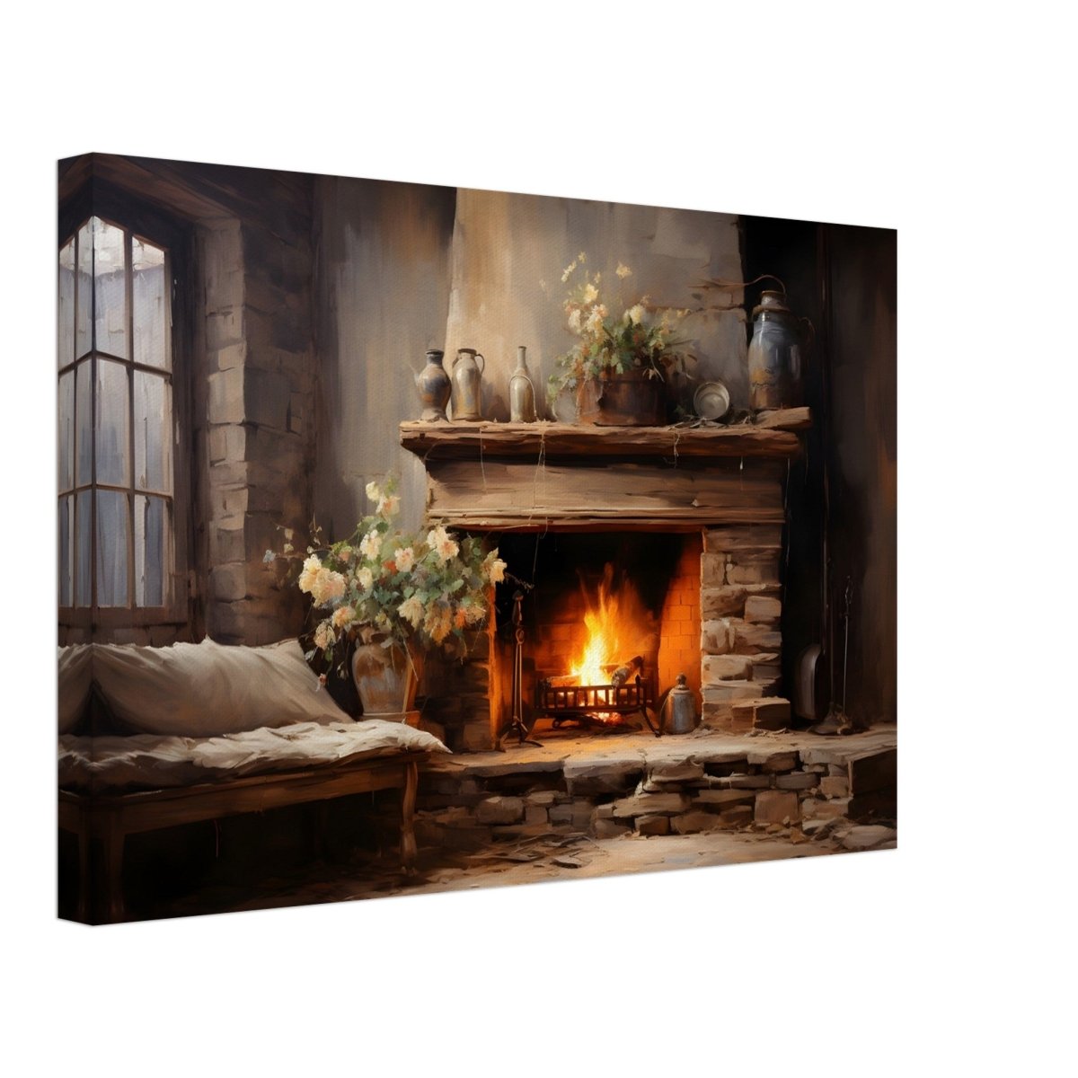 Rustic Retreat | Nature & City Art wall art print - Canvas - 30x45 cm / 12x18″ - 