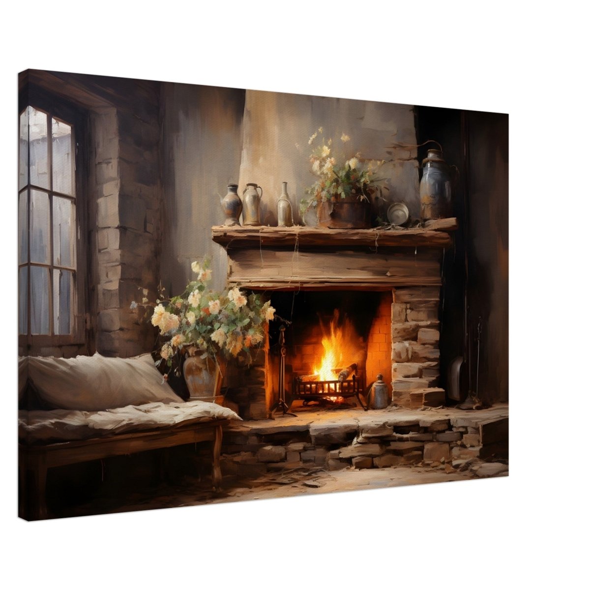Rustic Retreat | Nature & City Art wall art print - Canvas - 60x90 cm / 24x36″ - 