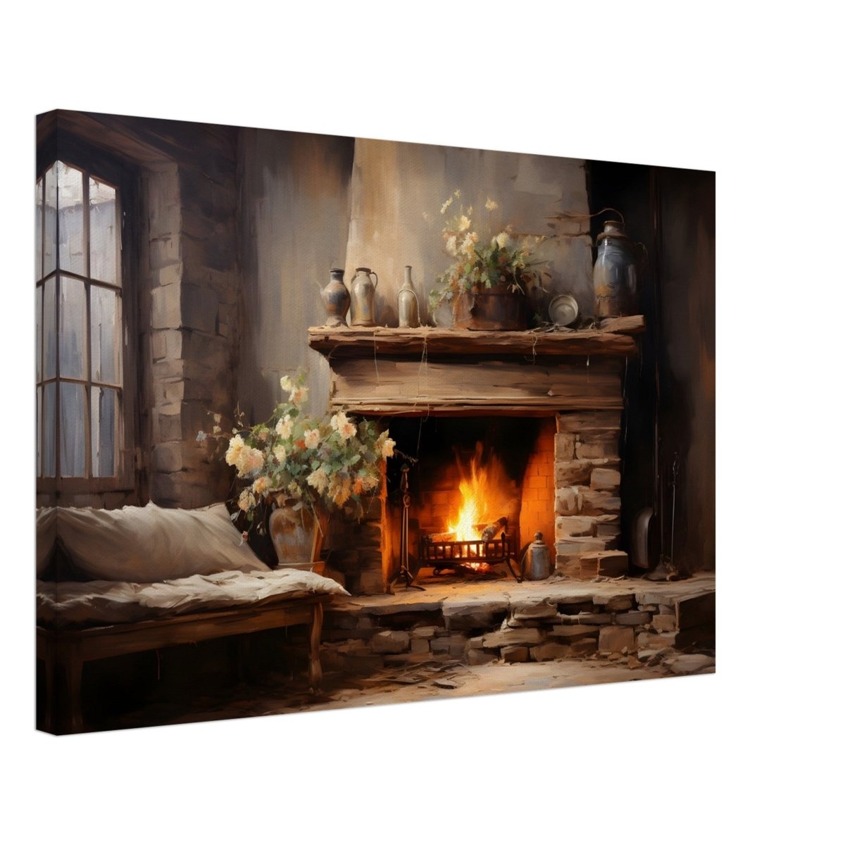 Rustic Retreat | Nature & City Art wall art print - Canvas - 40x60 cm / 16x24″ - 