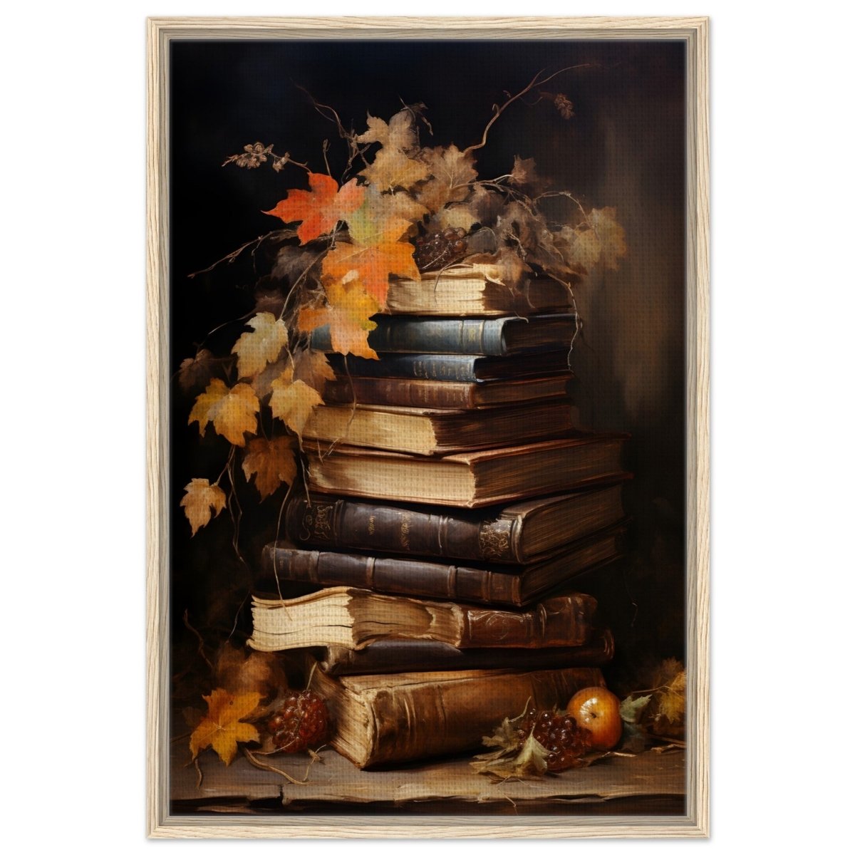 Rustic Tales | Rustic Decor Art wall art print - Framed Canvas - 60x90 cm / 24x36″ - Wood frame