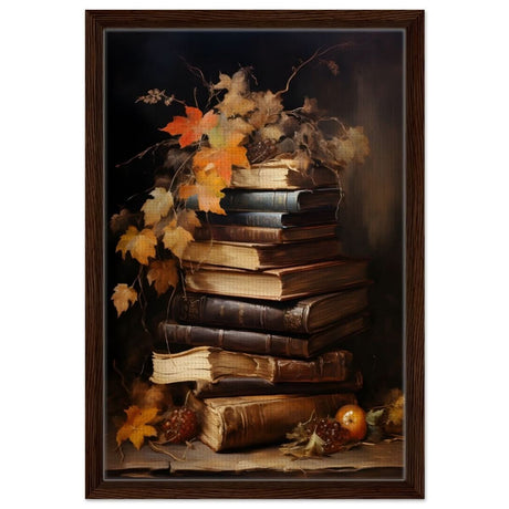 Rustic Tales | Rustic Decor Art wall art print - Framed Canvas - 40x60 cm / 16x24″ - Dark wood frame
