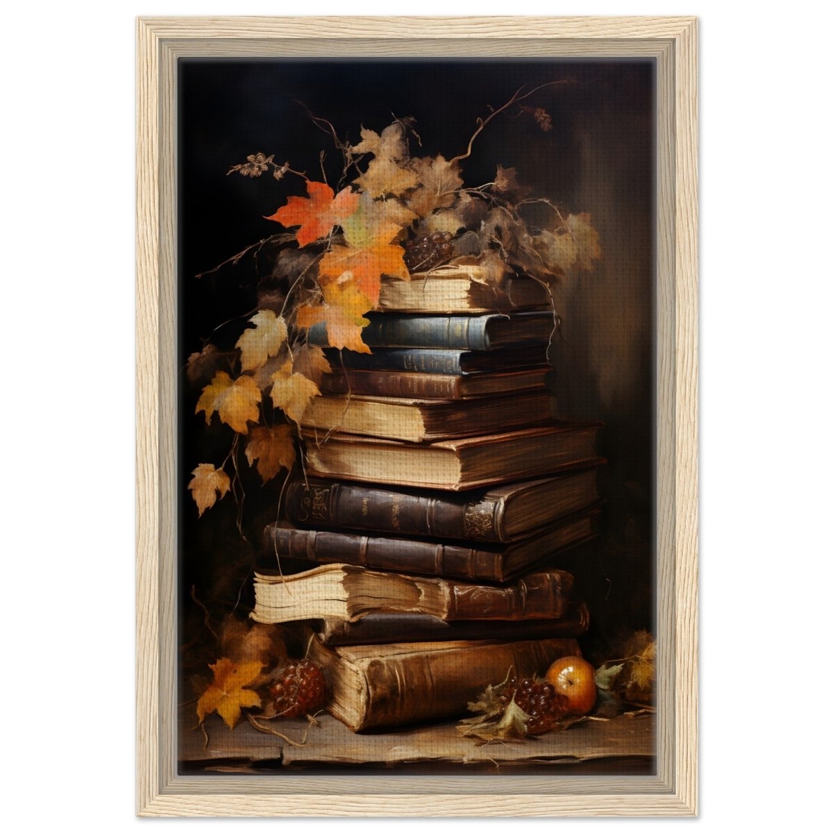 Rustic Tales | Rustic Decor Art wall art print - Framed Canvas - 30x45 cm / 12x18″ - Wood frame