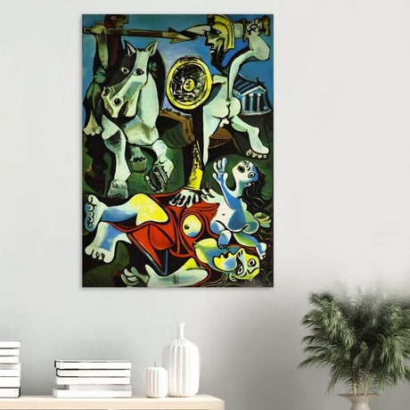 Sabine women by Pablo Picasso 1963 - Wood Prints - 70x100 cm / 28x40″ - 10 mm
