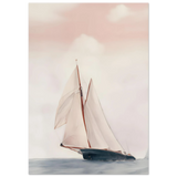 Sailboat at Sea – Nautical Seascape Wall Art Print - Fine Art Poster - 70x100 cm / 28x40″ - 
