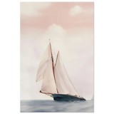Sailboat at Sea – Nautical Seascape Wall Art Print - Fine Art Poster - 60x90 cm / 24x36″ - 