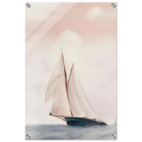 Sailboat at Sea – Nautical Seascape Wall Art Print - Acrylic Print - 40x60 cm / 16x24″ - 