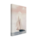 Sailboat at Sea – Nautical Seascape Wall Art Print - Canvas - 20x30 cm / 8x12″ - 