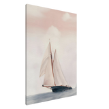 Sailboat at Sea – Nautical Seascape Wall Art Print - Canvas - 70x100 cm / 28x40″ - 