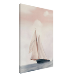 Sailboat at Sea – Nautical Seascape Wall Art Print - Canvas - 50x75 cm / 20x30″ - 