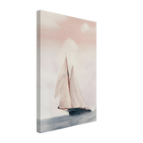 Sailboat at Sea – Nautical Seascape Wall Art Print - Canvas - 30x45 cm / 12x18″ - 