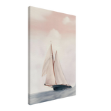 Sailboat at Sea – Nautical Seascape Wall Art Print - Canvas - 40x60 cm / 16x24″ - 