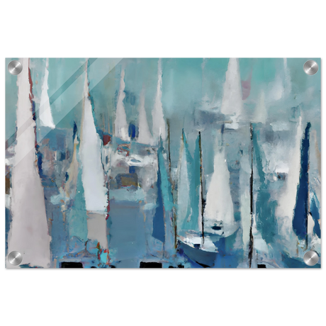 "Sailing Dreams" – An Abstract Nautical Masterpiece | Wall art print - Acrylic Print - 30x45 cm / 12x18″ - 