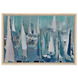 "Sailing Dreams" – An Abstract Nautical Masterpiece | Wall art print - Framed Canvas - 50x75 cm / 20x30″ - Wood frame