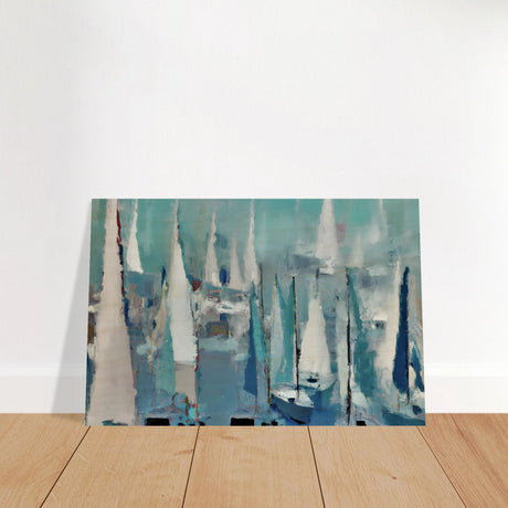 "Sailing Dreams" – An Abstract Nautical Masterpiece | Wall art print - Wood Prints - 60x90 cm / 24x36″ - 