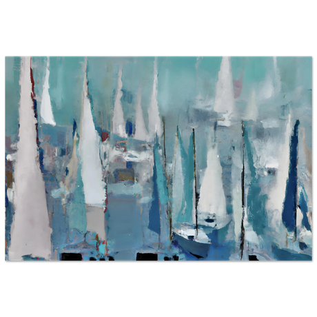 "Sailing Dreams" – An Abstract Nautical Masterpiece | Wall art print - Aluminum Print - 40x60 cm / 16x24″ - 