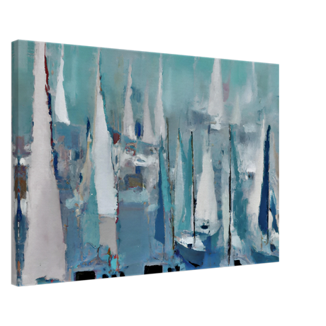 "Sailing Dreams" – An Abstract Nautical Masterpiece | Wall art print - Canvas - 50x75 cm / 20x30″ - 