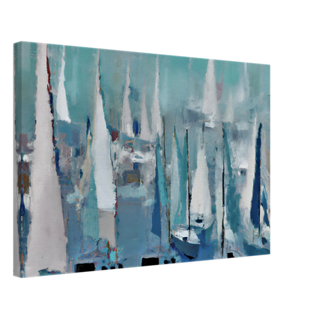 "Sailing Dreams" – An Abstract Nautical Masterpiece | Wall art print - Canvas - 40x60 cm / 16x24″ - 