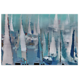 "Sailing Dreams" – An Abstract Nautical Masterpiece | Wall art print - Brushed Aluminum Print - 30x45 cm / 12x18″ - 