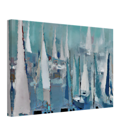 "Sailing Dreams" – An Abstract Nautical Masterpiece | Wall art print - Canvas - 30x45 cm / 12x18″ - 