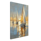 Sailing into the Horizon – A Tranquil Nautical Masterpiece | Wall art Print - Canvas - 60x90 cm / 24x36″ - 