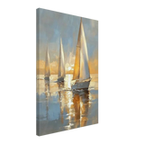 Sailing into the Horizon – A Tranquil Nautical Masterpiece | Wall art Print - Canvas - 40x60 cm / 16x24″ - 