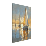 Sailing into the Horizon – A Tranquil Nautical Masterpiece | Wall art Print - Canvas - 30x45 cm / 12x18″ - 