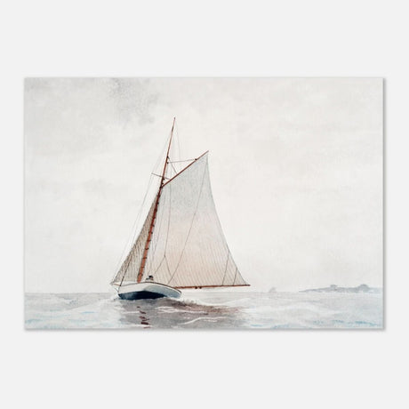 Sailing Off Gloucester by Winslow Homer Cornell - Aluminum Print - 70x100 cm / 28x40″ - 