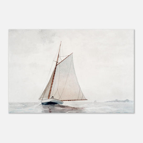 Sailing Off Gloucester by Winslow Homer Cornell - Aluminum Print - 50x75 cm / 20x30″ - 