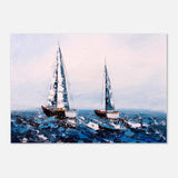 Sailing the Waves – Nautical Seascape Wall Art Print - Aluminum Print - 70x100 cm / 28x40″ - 