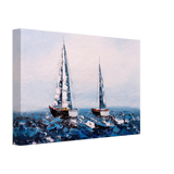 Sailing the Waves – Nautical Seascape Wall Art Print - Canvas - 20x30 cm / 8x12″ - 