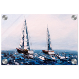 Sailing the Waves – Nautical Seascape Wall Art Print - Acrylic Print - 20x30 cm / 8x12″ - 