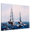 Sailing the Waves – Nautical Seascape Wall Art Print - Canvas - 70x100 cm / 28x40″ - 