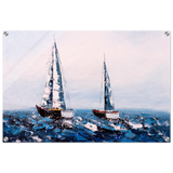 Sailing the Waves – Nautical Seascape Wall Art Print - Acrylic Print - 50x75 cm / 20x30″ - 