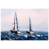 Sailing the Waves – Nautical Seascape Wall Art Print - Fine Art Poster - 60x90 cm / 24x36″ - 