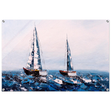 Sailing the Waves – Nautical Seascape Wall Art Print - Acrylic Print - 60x90 cm / 24x36″ - 