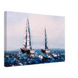 Sailing the Waves – Nautical Seascape Wall Art Print - Canvas - 30x45 cm / 12x18″ - 